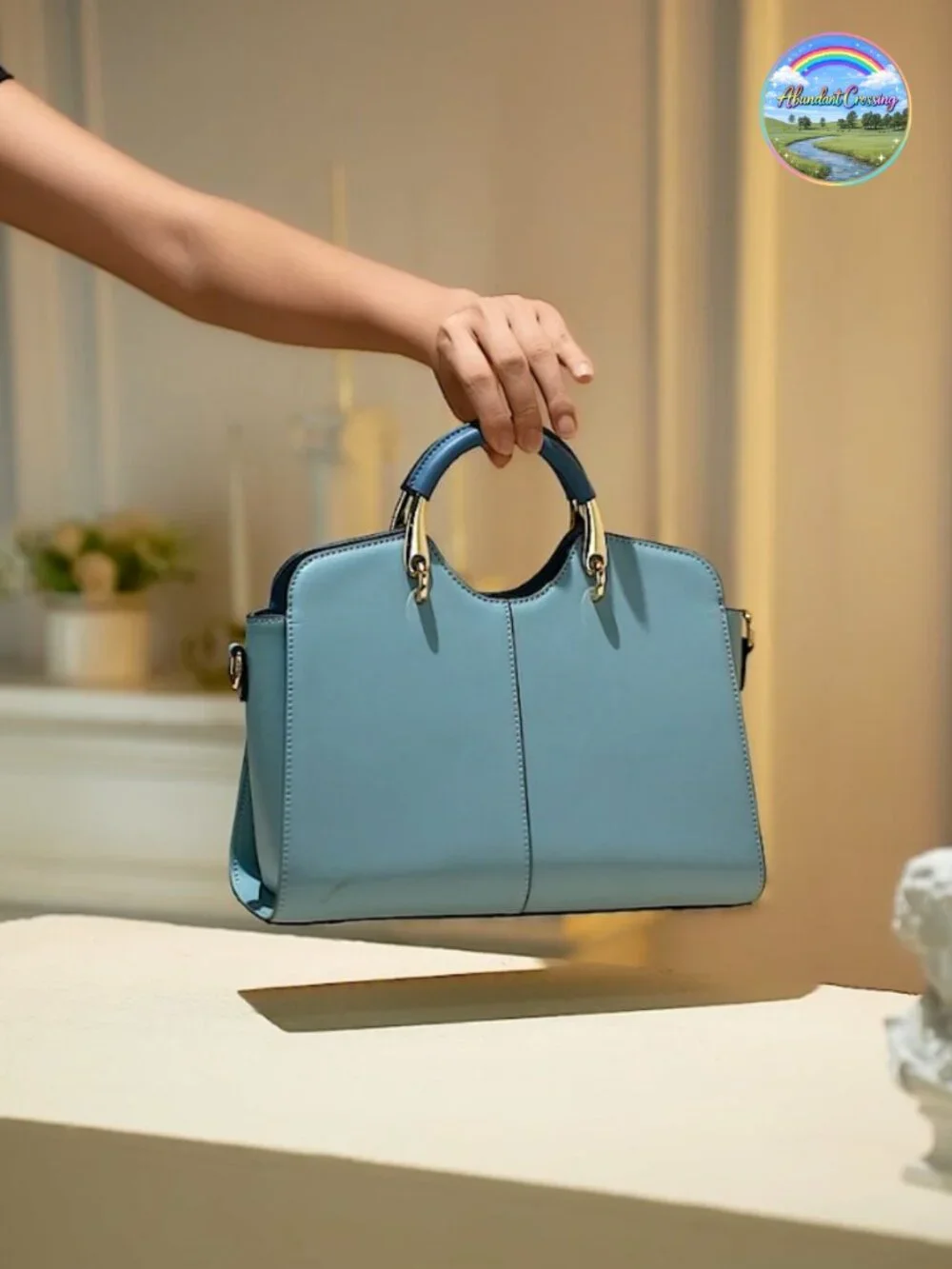 Genuine Leather Satchel Bag Waterproof Tote Shoulder Crossbody Handbag